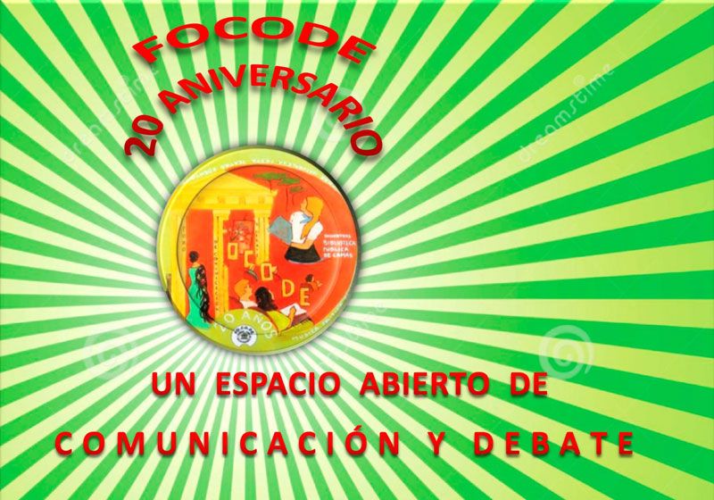 Cartel Mesa redonda e inauguración de la exposición 20 aniversario de FOCODE