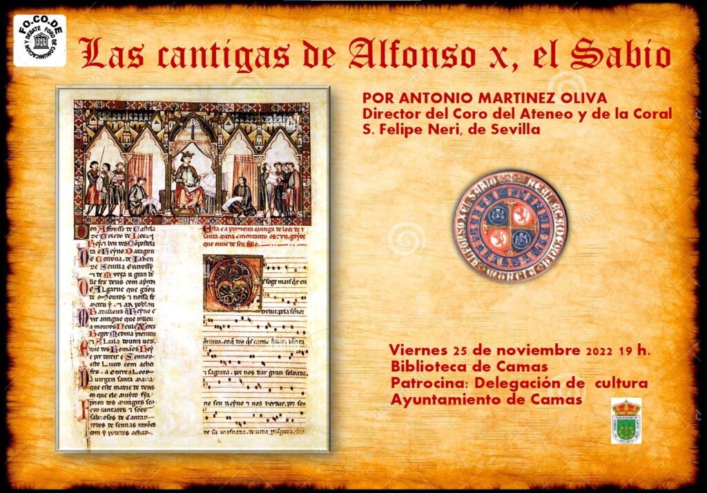Cartel Cantigas de Alfonso X El Sabio 2022