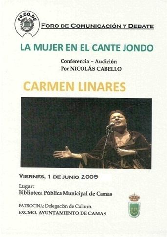 Cartel La mujer en el cante jondo: Carmen Linares