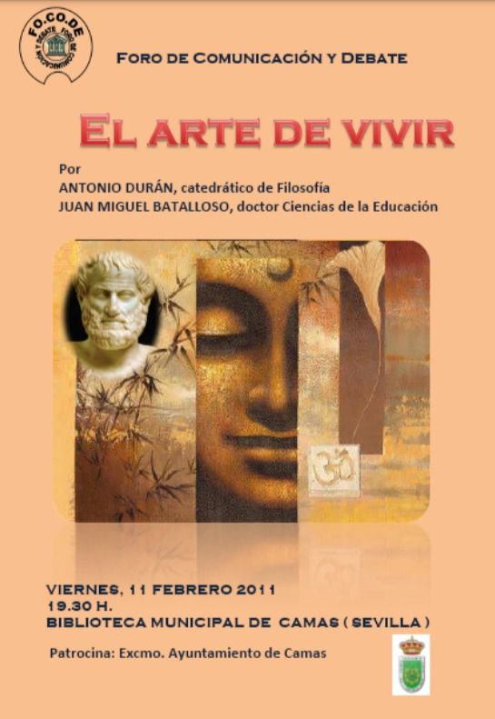 Cartel Conferencia-debate El arte de vivir Cartel Conferencia-debate El arte de vivir