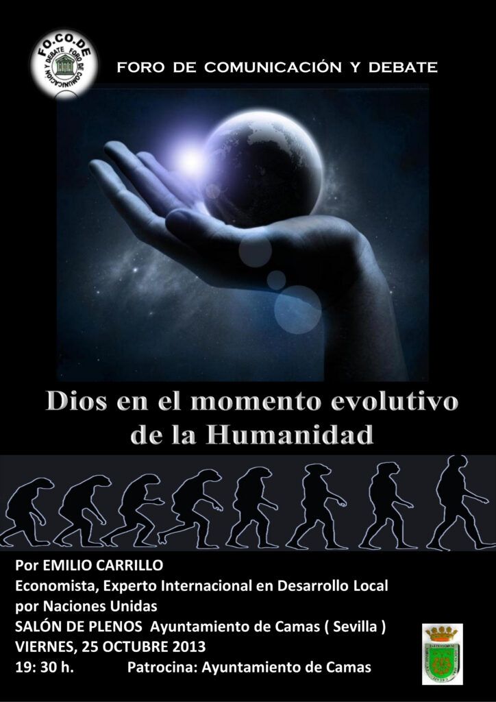 Cartel Dios en el momento evolutivo de la humanidad Cartel Dios en el momento evolutivo de la humanidad