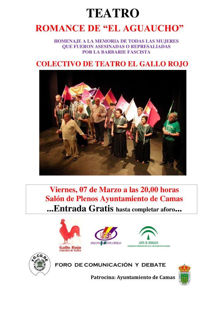 Cartel Teatro Romance de Aguaucho 03.07.2014 Cartel Teatro Romance de Aguaucho 03.07.2014