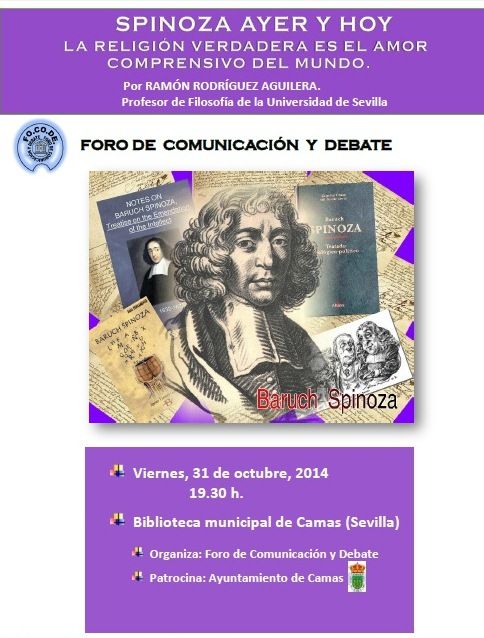 Conferencia Spinoza Ayer y Hoy Conferencia Spinoza Ayer y Hoy