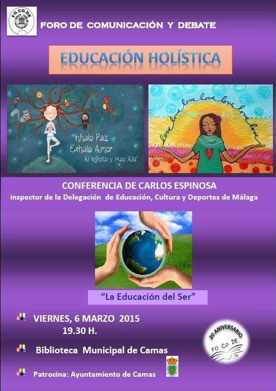 Cartel Conferencia Yoga y educación holística. 06 marzo 2015 Cartel Conferencia Yoga y educación holística. 06 marzo 2015