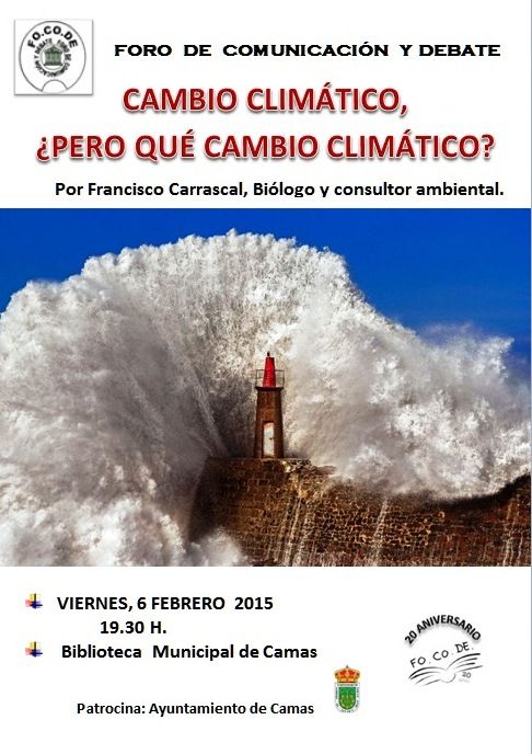 Cartel Cambio climático, ¿pero qué cambio climático? Cartel Cambio climático, ¿pero qué cambio climático?