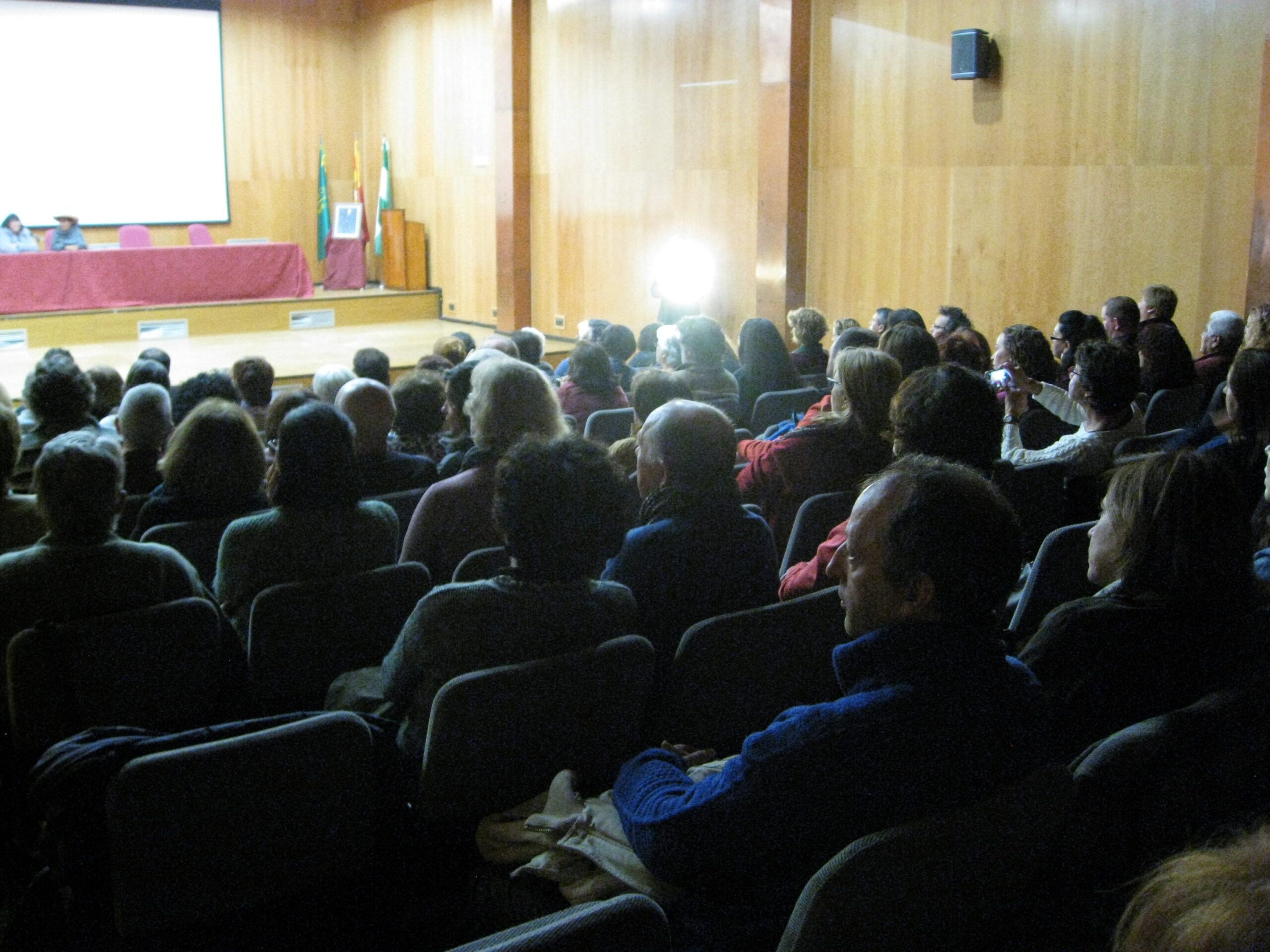 Crónica Cartel Estreno del documental Hija de la Laguna y Charla debate con Nélida Ayay