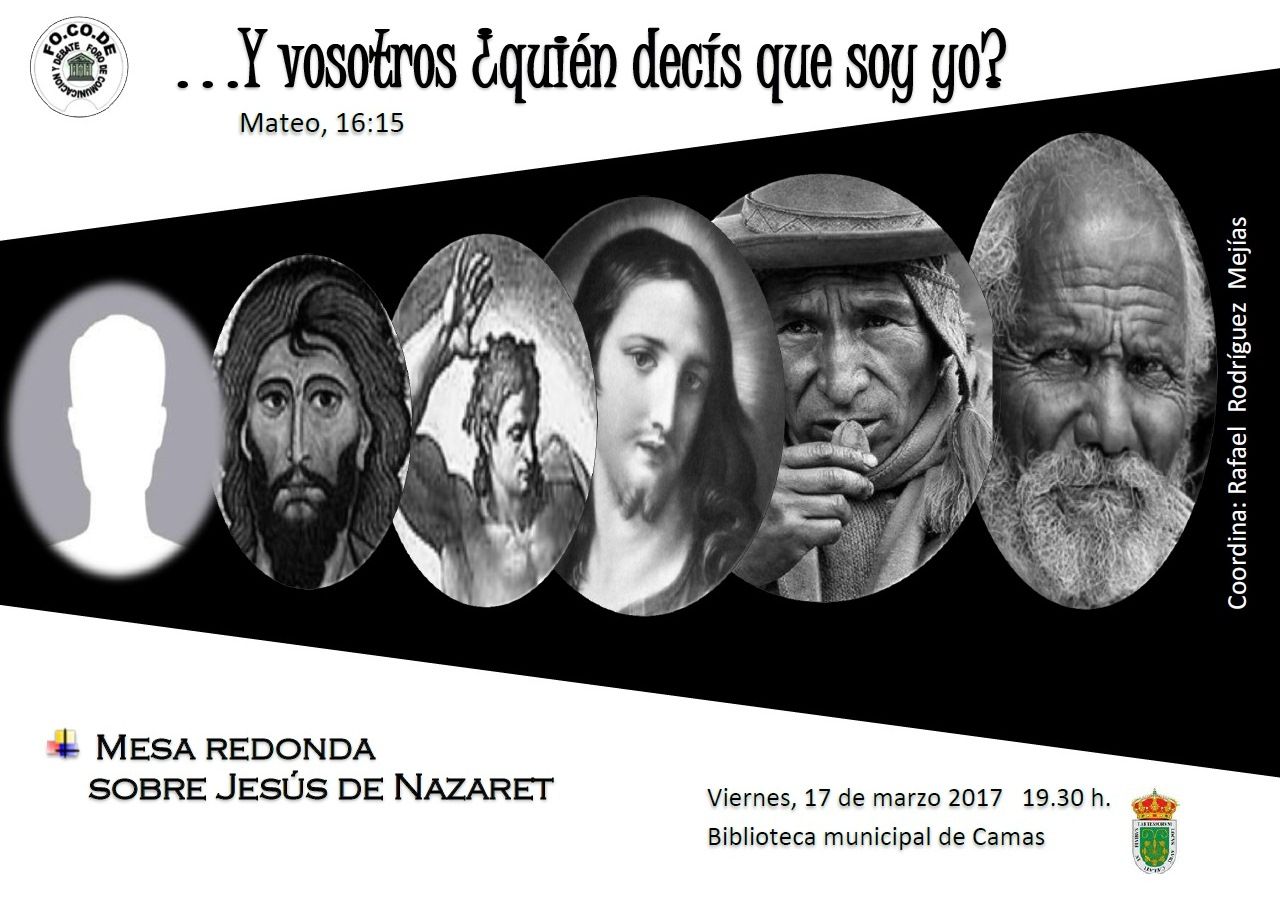 Cartel Mesa redonda sobre Jesús de Nazaret ¿Y Vosotros Quién Decís Que Soy?