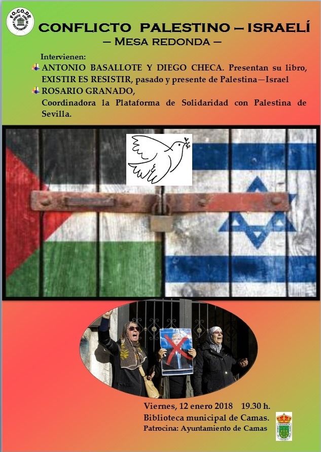 Cartel Mesa redonda sobre los conflictos mundiales, responsabilidades históricas y actuales. Corea, Siria, Irak, Palestina, Israel... Cartel Mesa redonda sobre los conflictos mundiales, responsabilidades históricas y actuales. Corea, Siria, Irak, Palestina, Israel...