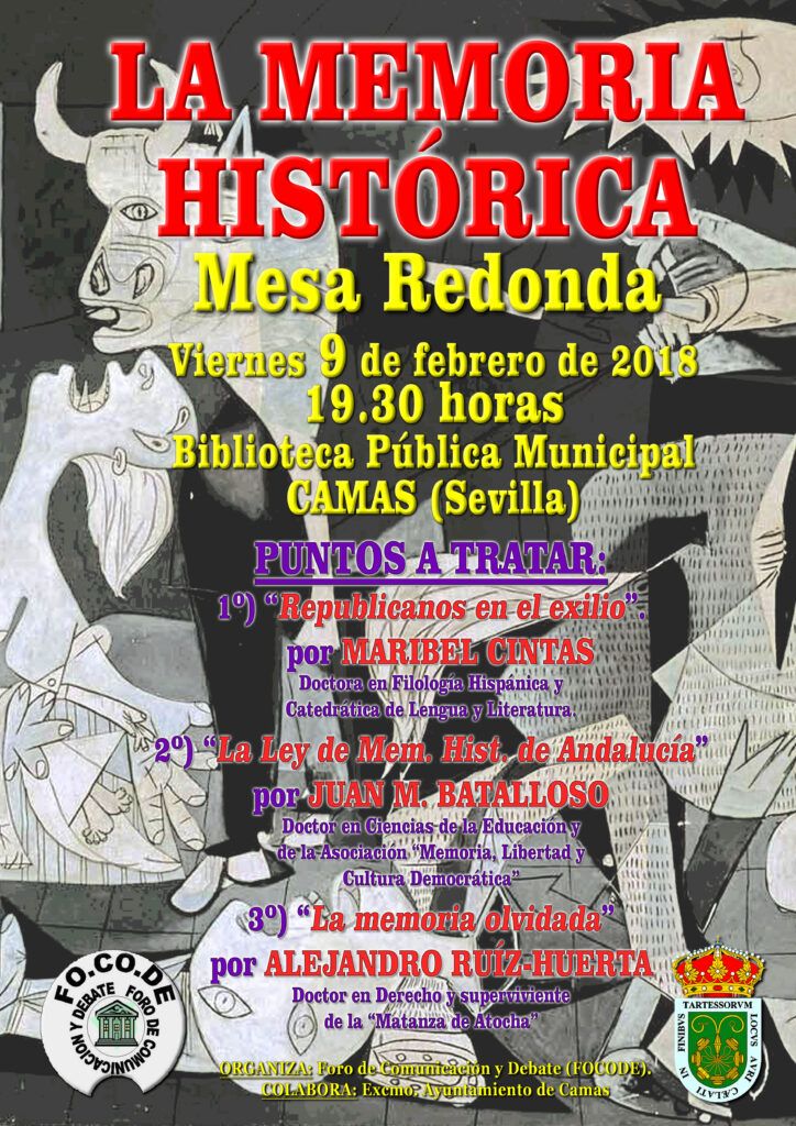 Cartel Mesa Redonda: La Memoria Histórica Cartel Mesa Redonda: La Memoria Histórica