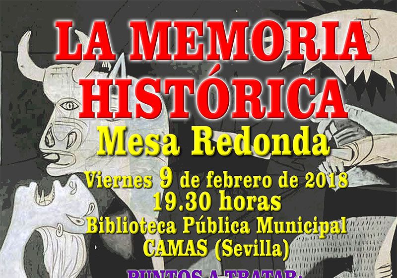 Cartel Mesa Redonda: La Memoria Histórica