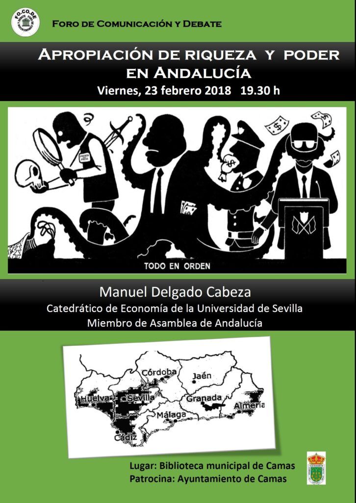Cartel Apropiación de riqueza y de poder en Andalucía