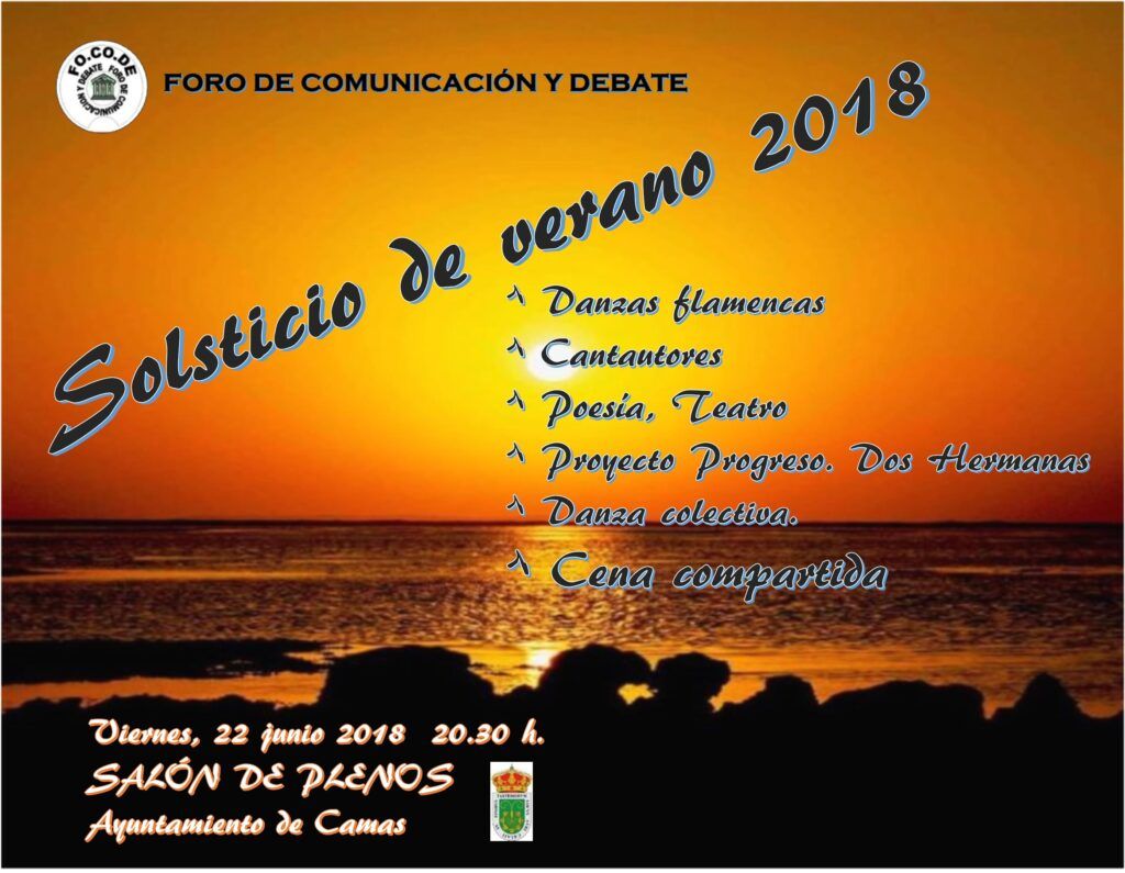 Cartel Solsticio de verano 2018