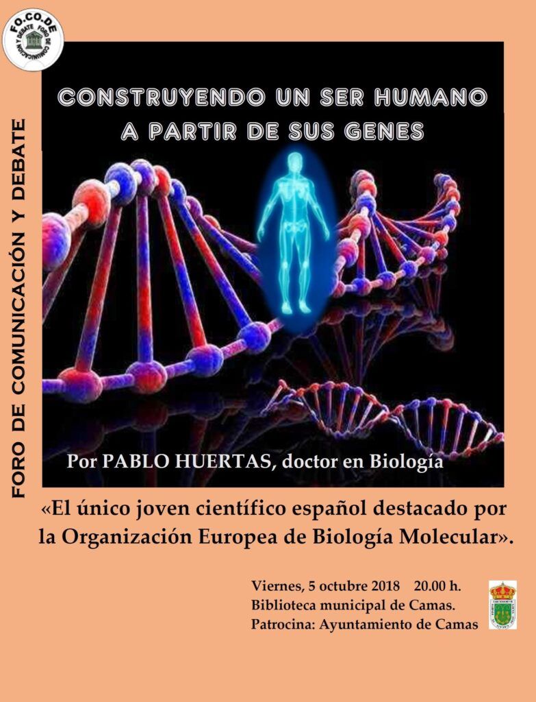 Cartel Construyendo un ser humano a partir de sus genes