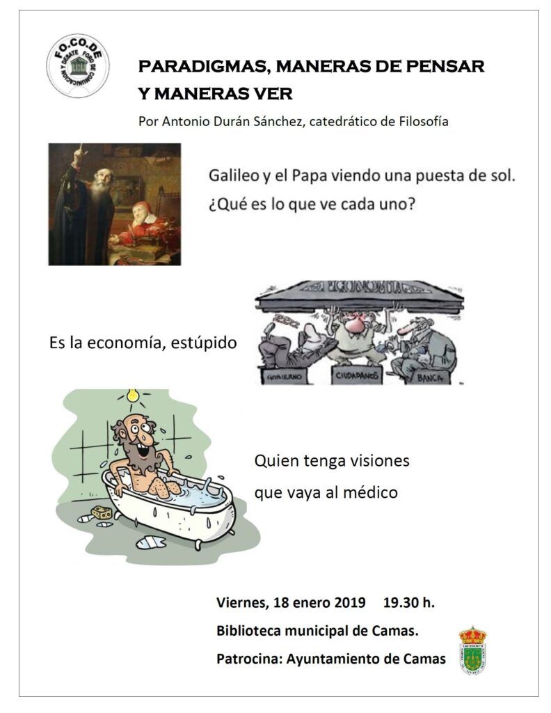 Cartel Paradigmas, Maneras de Pensar y Maneras de Ver
