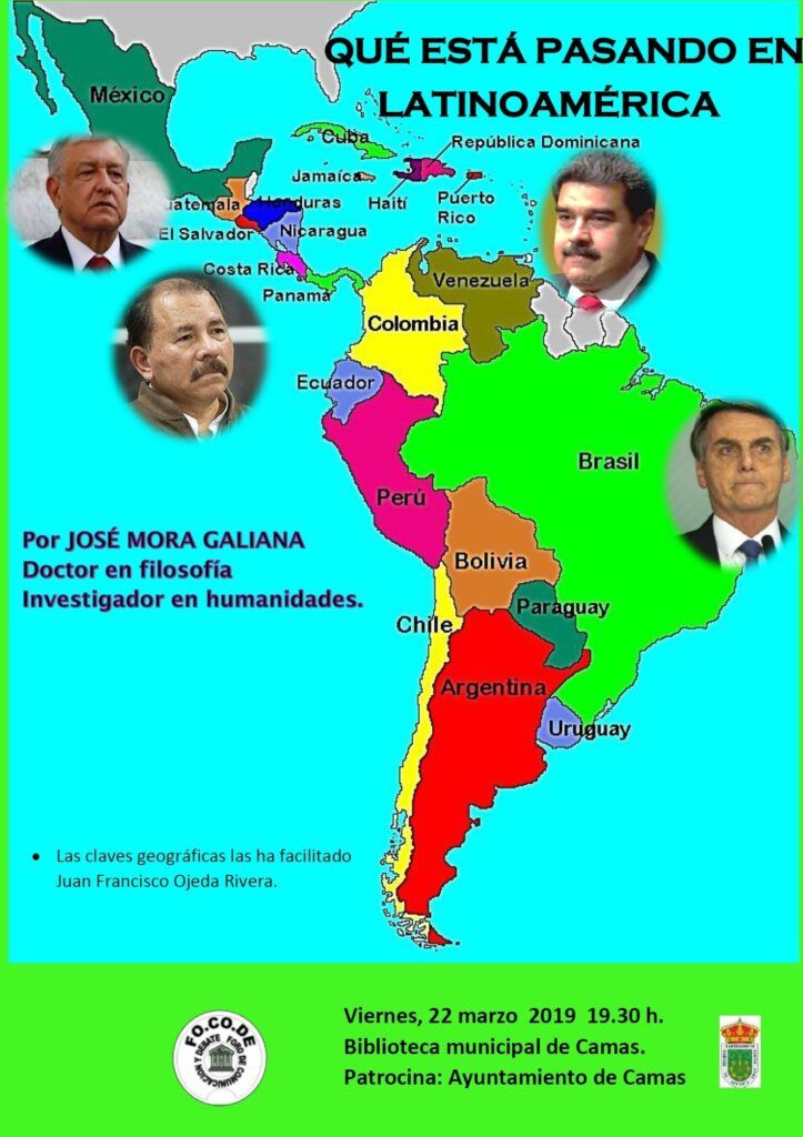 Cartel Conferencia ¿Qué Está Pasando En Latinoamérica? 22 Marzo 2019