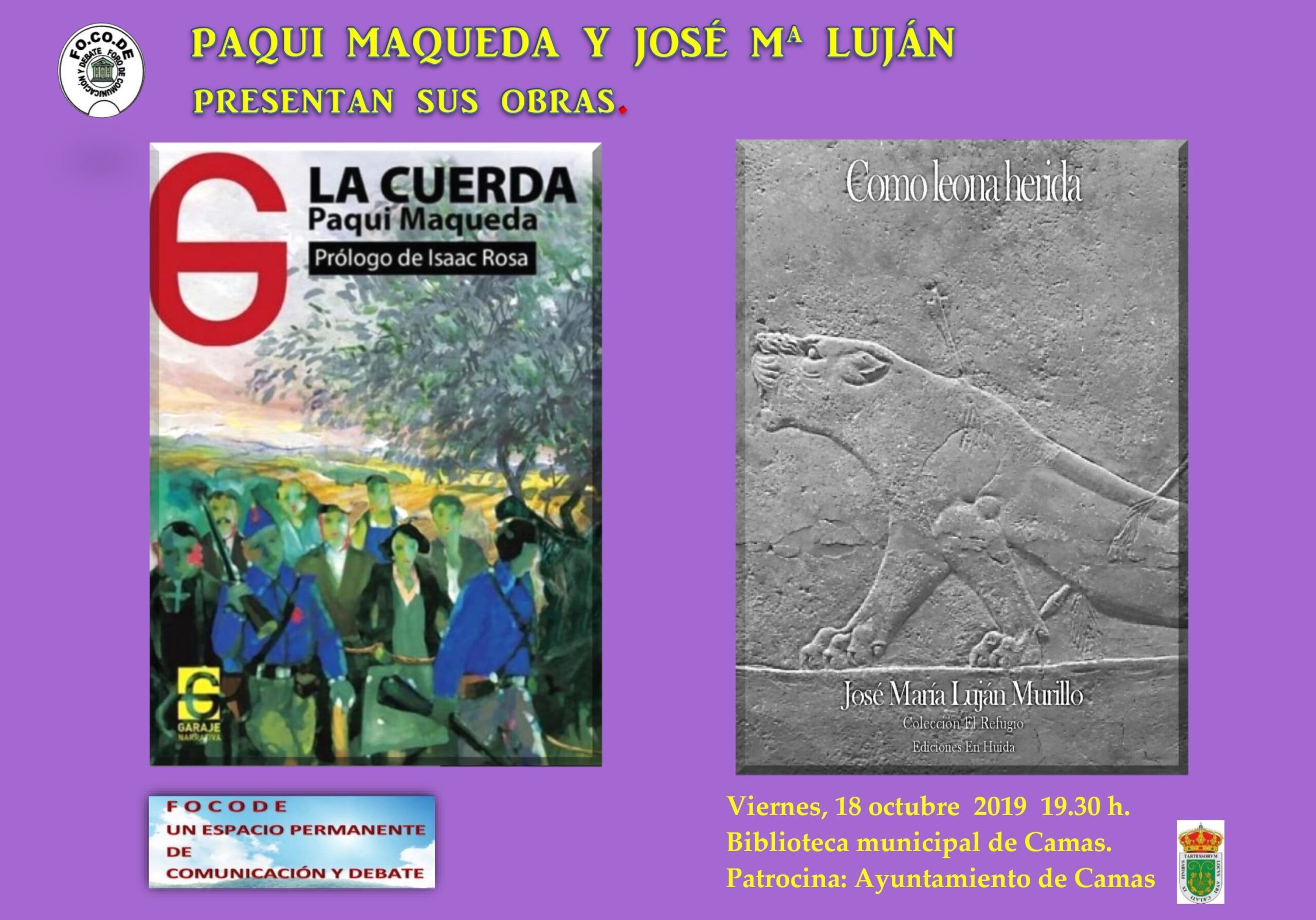Presentación de los libros "La Cuerda" y "Como leona Herida"