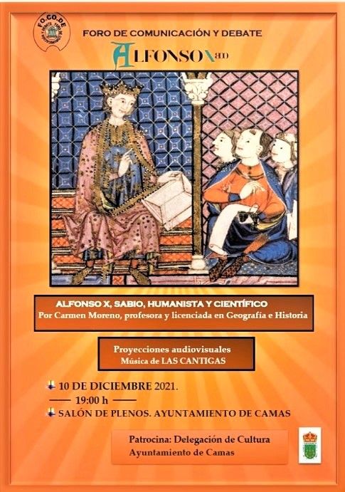 Cartel charla Homenaje a Alfonso X
