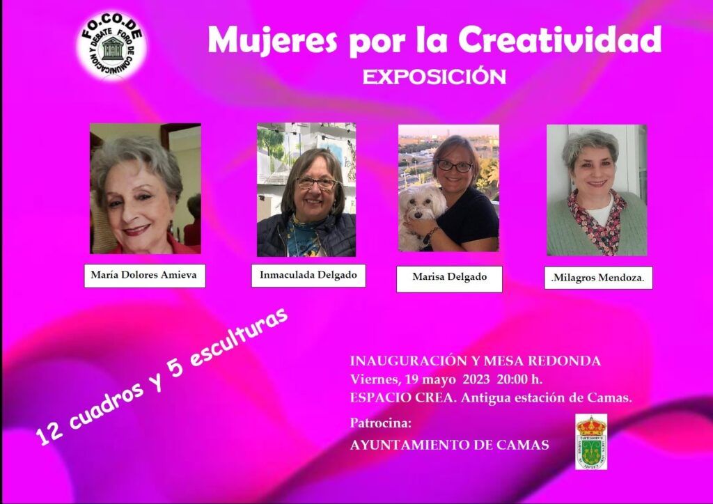 CARTEL EXPO MUJERES POR LA CREATIVIDAD.05.19.2023. Autoras CARTEL EXPO MUJERES POR LA CREATIVIDAD.05.19.2023. Autoras