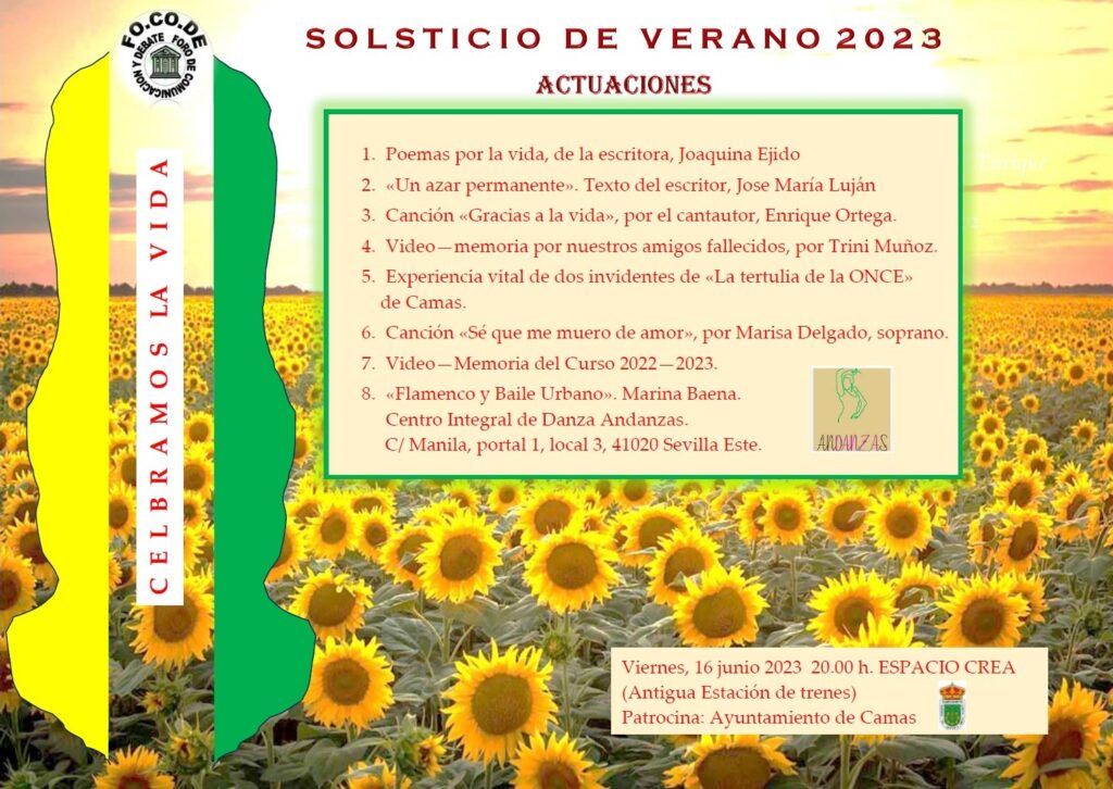 Actuaciones Solsticio de verano 2023
