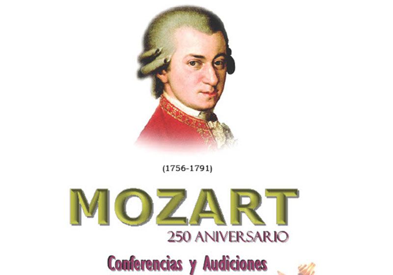 Cartel celebración Año Mozart, 250 aniversario