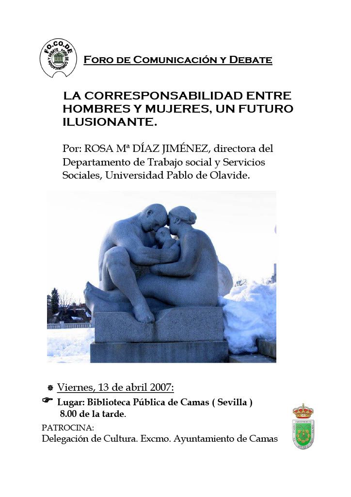 Cartel La corresponsabilidad de hombres y mujeres: un futuro