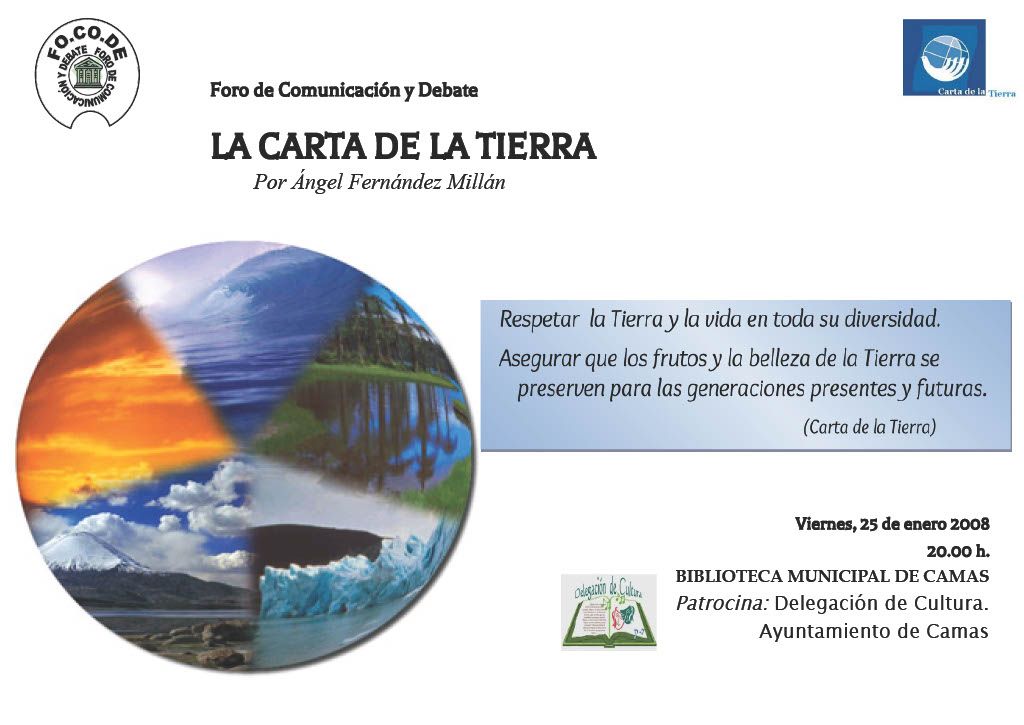 Cartel La Carta de la Tierra, Ángel Fernández Millán