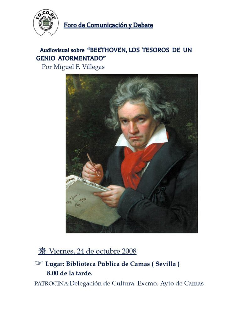 Cartel Montaje Audiovisual: Beethoven, los tesoros de un genio atormentado