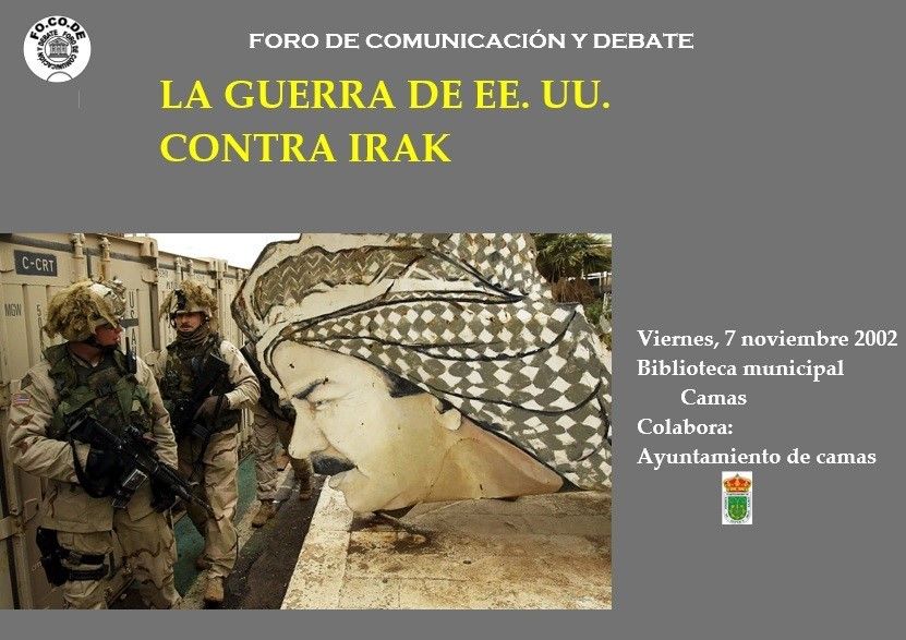 Cartel Probable Guerra de EEUU contra Irak