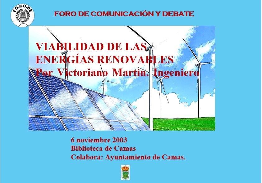 Cartel Viabilidad de las energías renovables